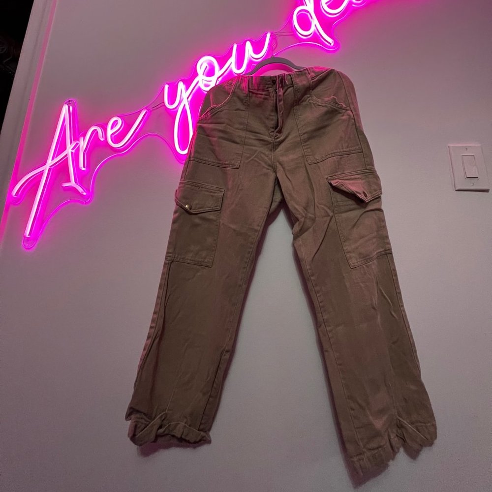 Fashion Nova Tan cargo pants